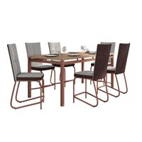 Conjunto de Mesa com 6 Cadeiras Fabone Valencia