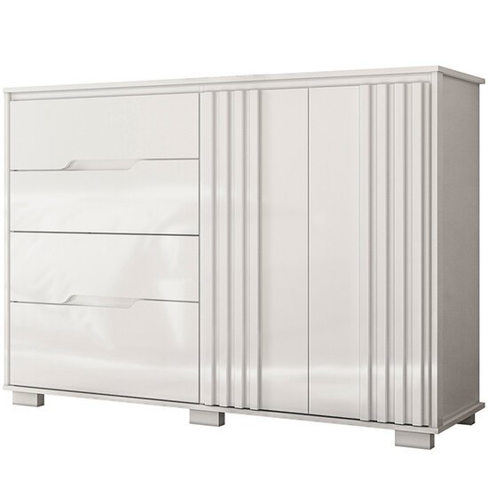 Cômoda 2 Portas MDP 4 Gavetas Moval Texas