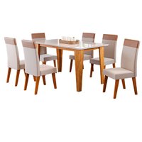 Conjunto Mesa Requinte Com 6 Cadeiras Veneza Viero