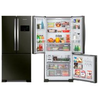 Geladeira Brastemp Frost Free French Door A+++ 554 litros Black Inox - BRO85AE