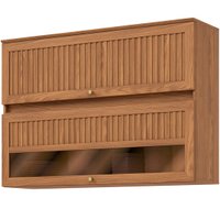 Aéreo Basculante 120 cm 2 Portas Com Vidro Henn Requinte - C631