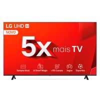 Smart TV LG 75'' 4K UHD, Controle Smart Magic, webOS - 75UT8050PSA