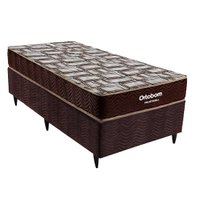 Conjunto Cama Box de Solteiro Molas Ortobom Fronteira 88x188