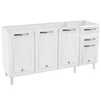 Balcão 160 cm 4 Portas 2 Gavetas Telasul Star New, Aço