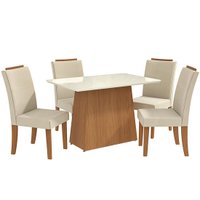Conjunto de Mesa com 4 Cadeiras Kappesberg Luna