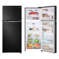 Geladeira LG Frost Free Top Freezer Preta, 2 Portas 395 Litros - GN-B392PX