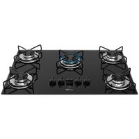 Cooktop a Gás 5 Bocas Fischer Fit Line, Trempe Esmaltada Aramado - 36360-102676