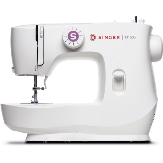 Máquina de Costura Mecânica Singer, 6 Pontos, Portátil, Iluminação LED - M1605