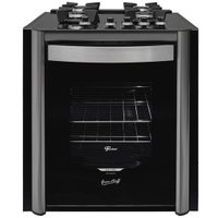 Fogão de Embutir 4 Bocas Fischer Gran Cheff com Grill e Mesa de Vidro