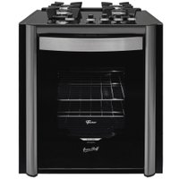 Fogão de Embutir 4 Bocas Fischer Gran Cheff com Grill e Mesa de Vidro