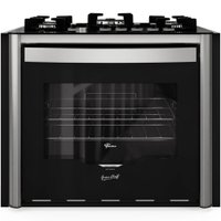 Fogão de Embutir 5 Bocas Fischer Gran Cheff Tripla Chama com Grill Mesa de Vidro