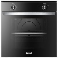 Forno de Embutir a Gás Consul 78 Litros Preto com Grill e Timer Sonoro - COA84CE