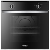 Forno de Embutir a Gás Consul 78 Litros Preto com Grill e Timer Sonoro - COA84CE