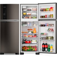 Geladeira Brastemp Frost Free Duplex 463 Litros Black Inox Fresh Box - BRM55FE