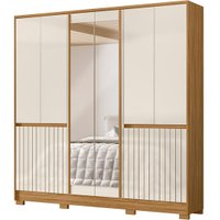 Guarda-Roupa 10 Portas 4 Gavetas com Espelho Moval Alasca