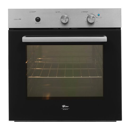 Forno a Gás de Embutir 78 Litros Fischer Infinity com Grill, Inox - 36450