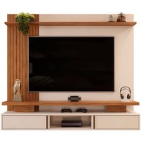 Painel para TV até 65'' DJ Móveis Leoni, Ripado