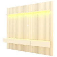 Home Ripado para TV até 85'' com LED Gelius Nobre, MDF