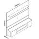 Painel para TV até 85'' Royal + Rack Nobre com LED Gelius, MDF