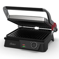 Grill Elétrico Multiuso Sanduicheira Oster, 2 em 1, Inox - OGRL610