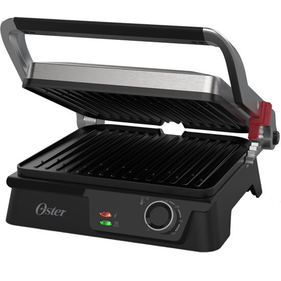 Grill Elétrico Multiuso Sanduicheira Oster, 2 em 1, Inox - OGRL610