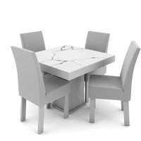 Conjunto de Mesa com 4 Cadeiras Talismã Dallas