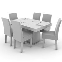 Conjunto de Mesa com 6 Cadeiras Talismã Dallas