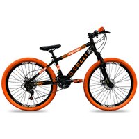Bicicleta Colli Grau, Aro 26, Freio a Disco, Quadro 13,5'', Preto/Laranja