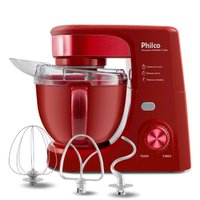 Batedeira Planetária Philco 4,5 Litros, 700W, Vermelha - PHP500V Turbo