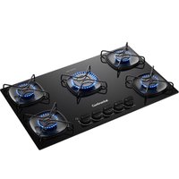 Cooktop a Gás Continental 5 Bocas, Mesa de Vidro, Acendimento Automático - KC5GR