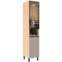 Paneleiro 40 cm 2 Portas com Vidro Móveis Sul Andria - 5601