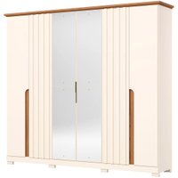 Guarda-Roupa 6 Portas com Espelho Henn Napoli