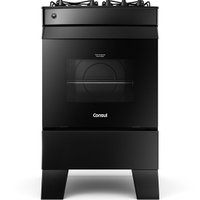 Fogão a Gás Consul 4 Bocas com Mesa de Vidro, Preto - CFO4VCE