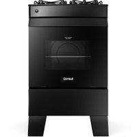 Fogão a Gás Consul 4 Bocas com Mesa de Vidro, Preto - CFO4VCE
