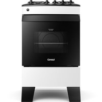 Fogão a Gás Consul 4 Bocas com Mesa Esmaltada, Branco - CFO4ZAB