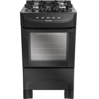 Fogão a Gás Mueller 4 Bocas, Mesa de Vidro, Acendimento Automático - MFV4BB